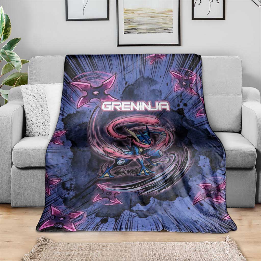 Greninja Ninja Star Blanket Greninja in the Ninja Storm Realm