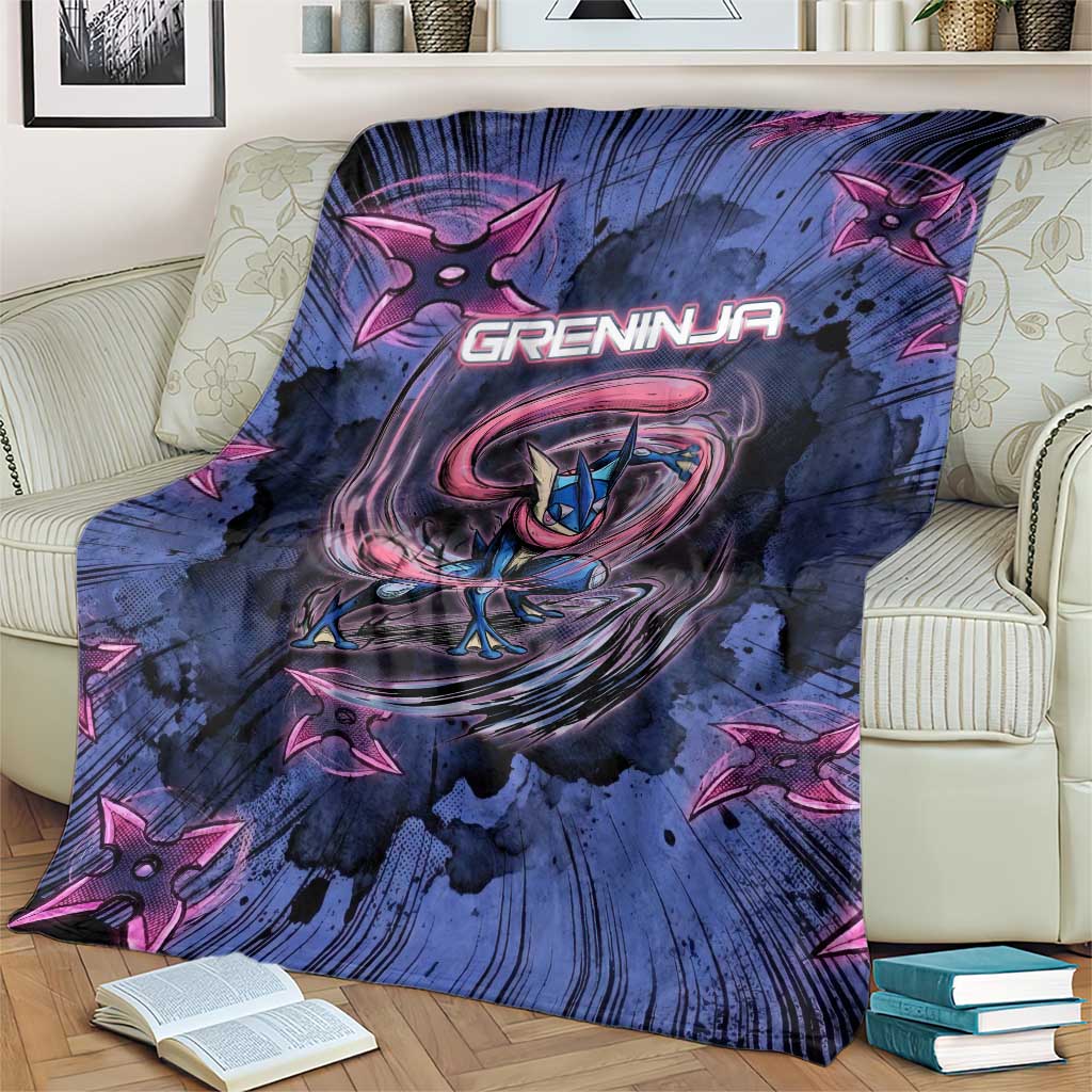 Greninja Ninja Star Blanket Greninja in the Ninja Storm Realm