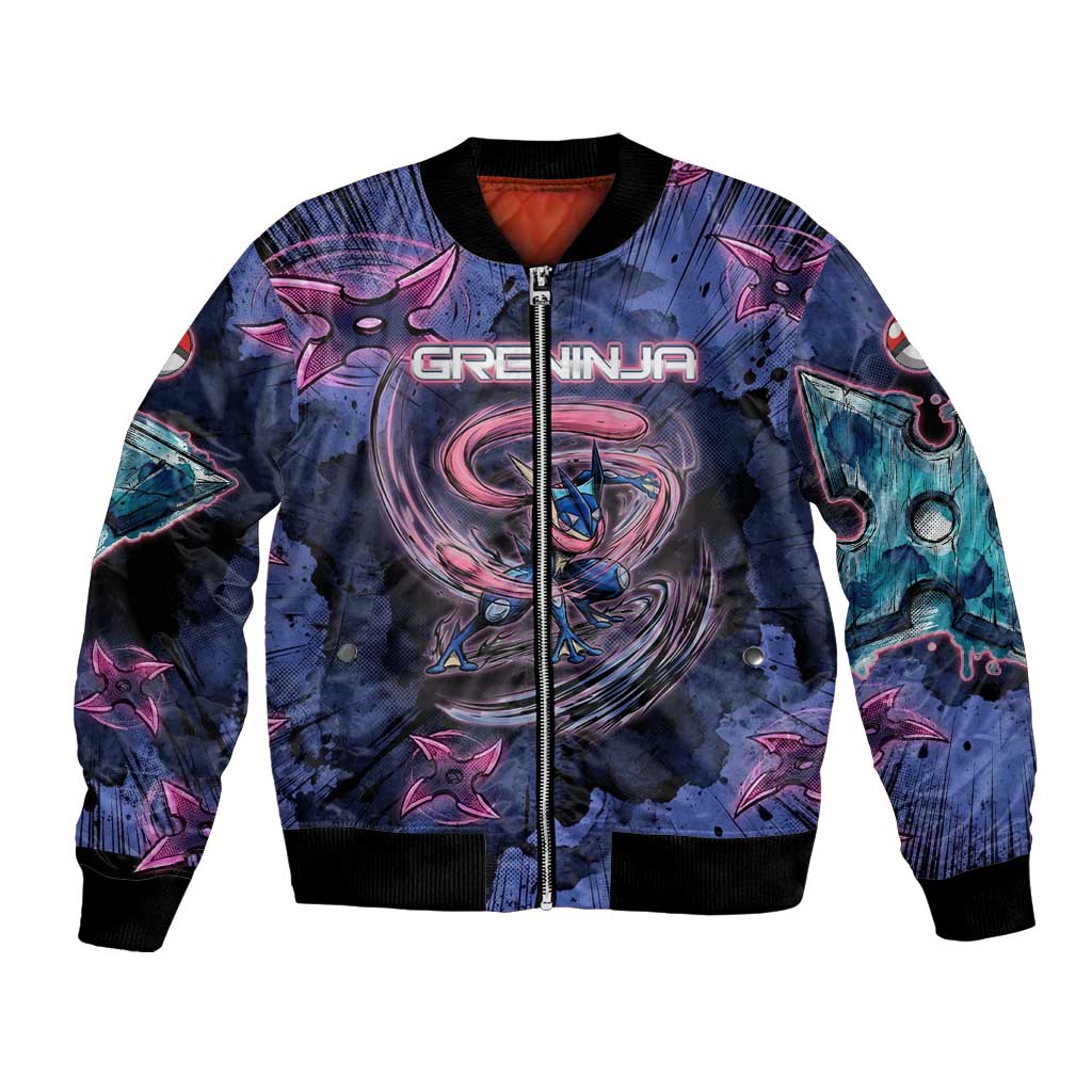 Greninja Ninja Star Bomber Jacket Greninja in the Ninja Storm Realm
