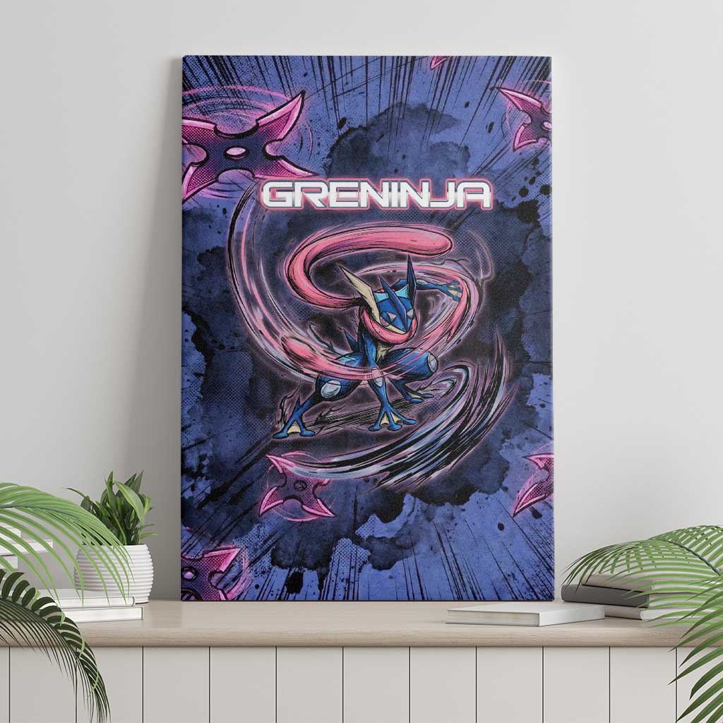 Greninja Ninja Star Canvas Wall Art Greninja in the Ninja Storm Realm