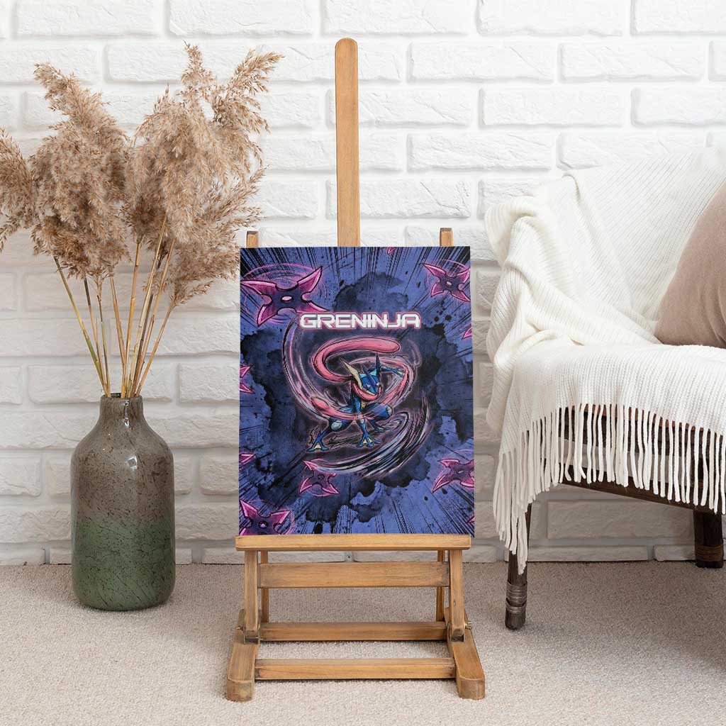 Greninja Ninja Star Canvas Wall Art Greninja in the Ninja Storm Realm