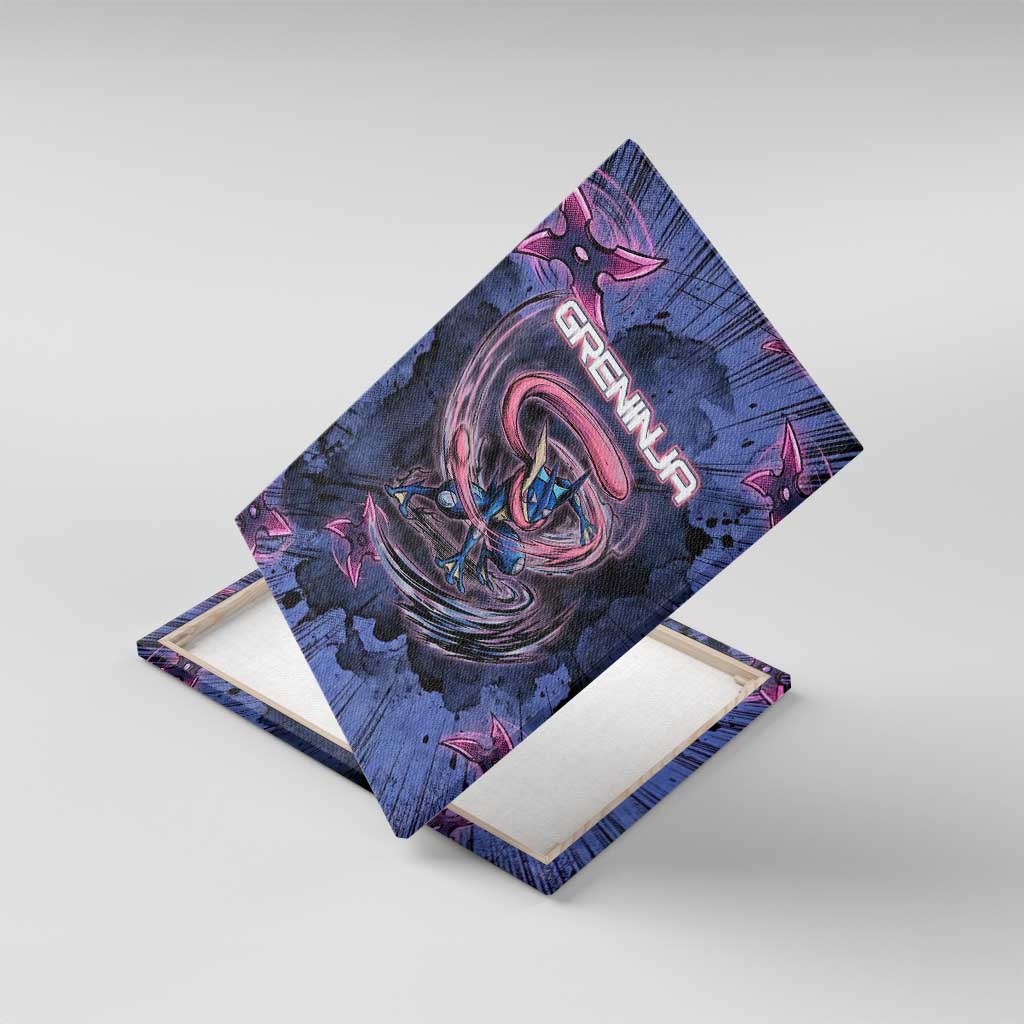 Greninja Ninja Star Canvas Wall Art Greninja in the Ninja Storm Realm