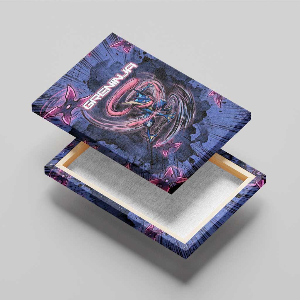 Greninja Ninja Star Canvas Wall Art Greninja in the Ninja Storm Realm