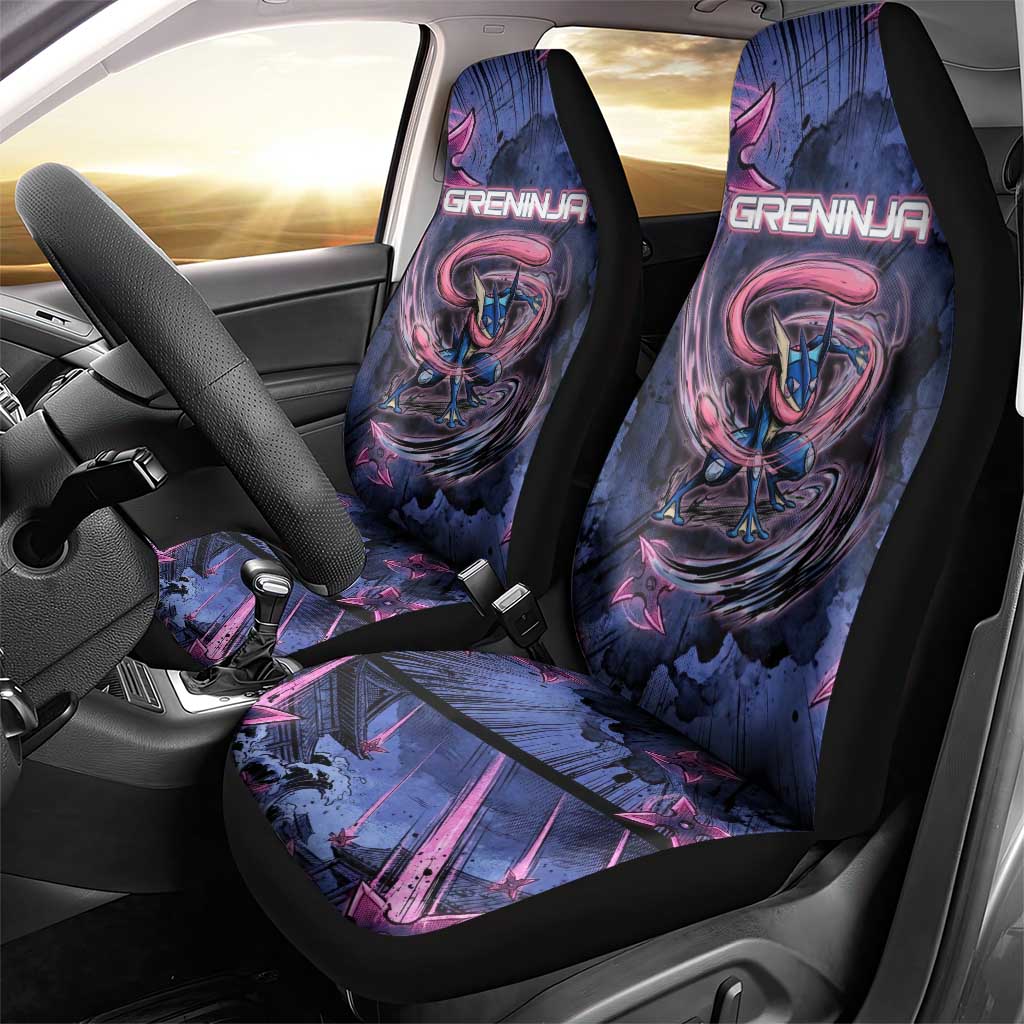 Greninja Ninja Star Car Seat Cover Greninja in the Ninja Storm Realm