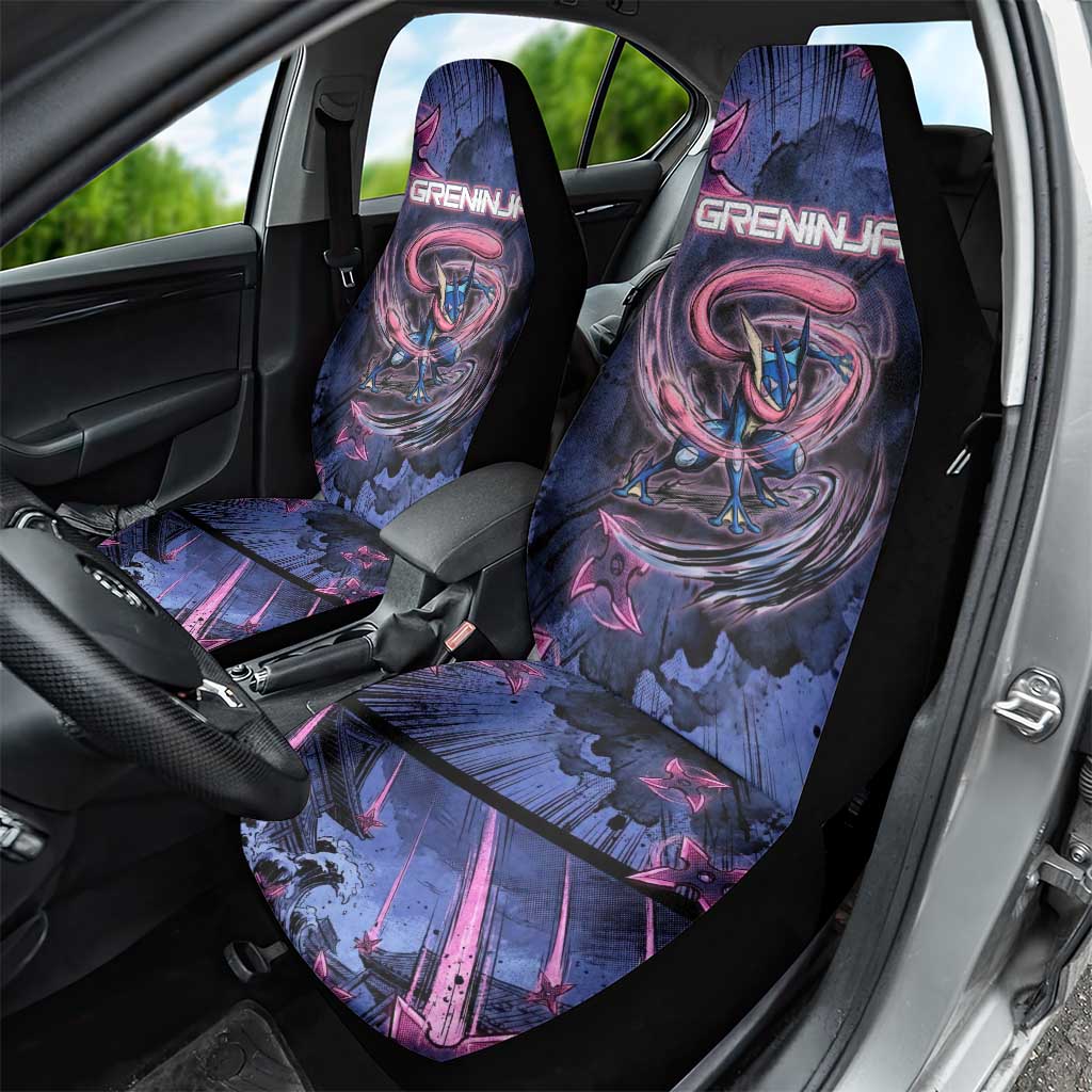 Greninja Ninja Star Car Seat Cover Greninja in the Ninja Storm Realm
