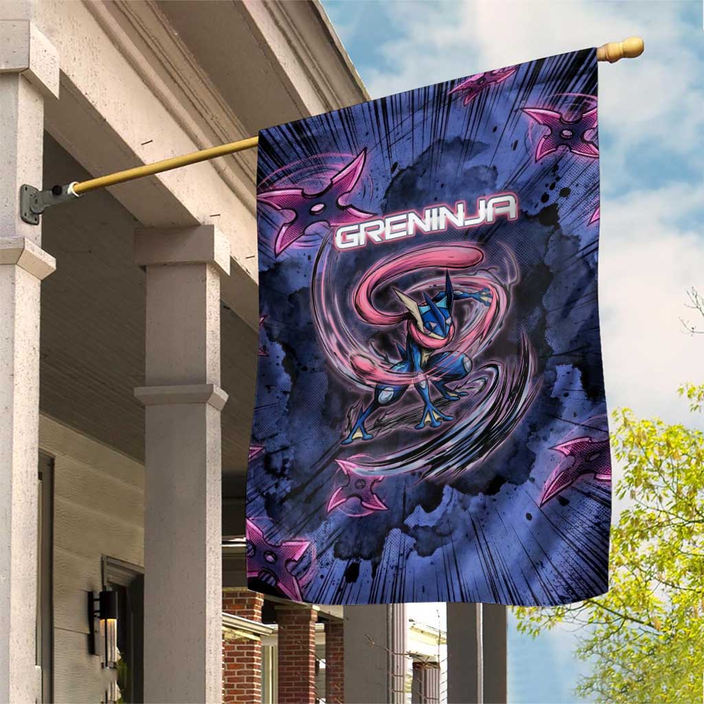 Greninja Ninja Star Garden Flag Greninja in the Ninja Storm Realm