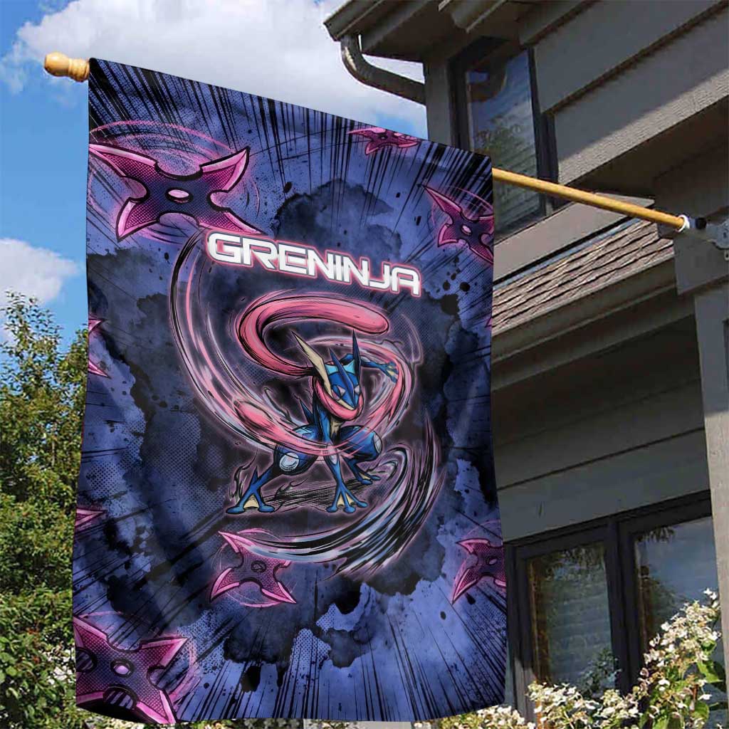 Greninja Ninja Star Garden Flag Greninja in the Ninja Storm Realm