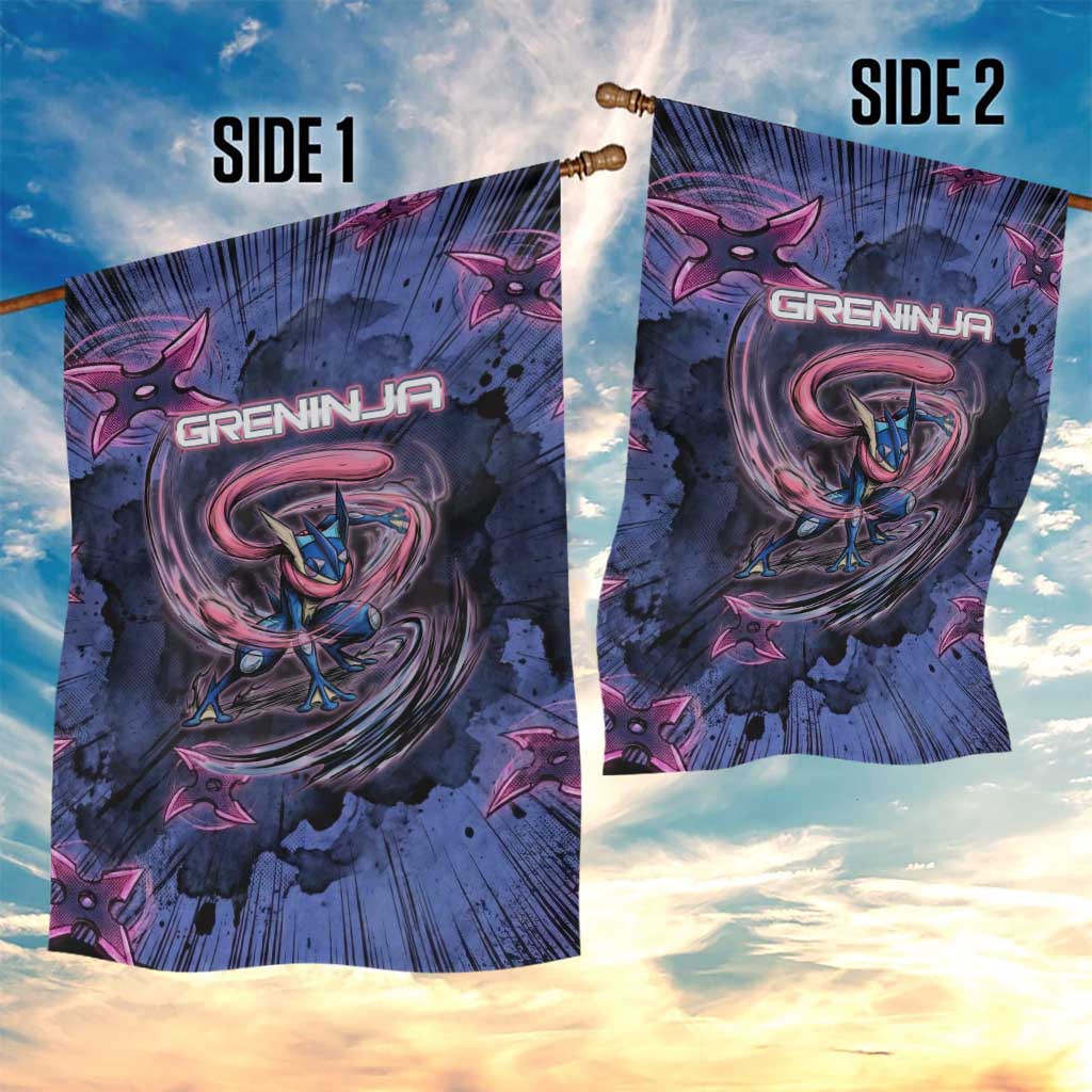 Greninja Ninja Star Garden Flag Greninja in the Ninja Storm Realm