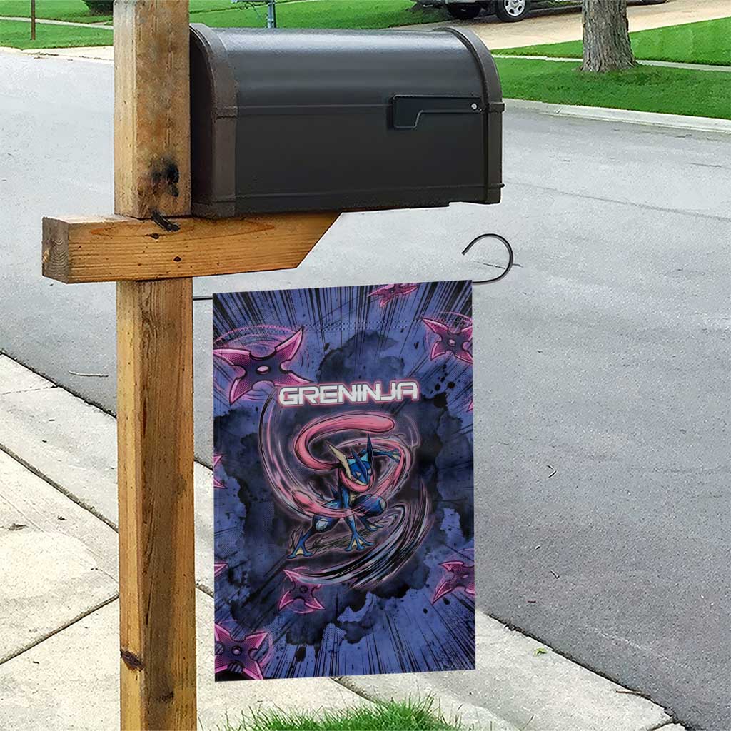 Greninja Ninja Star Garden Flag Greninja in the Ninja Storm Realm