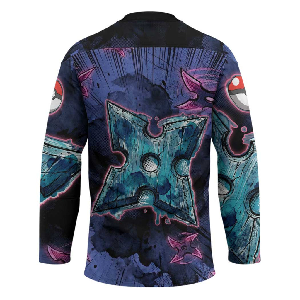 Greninja Ninja Star Hockey Jersey Greninja in the Ninja Storm Realm