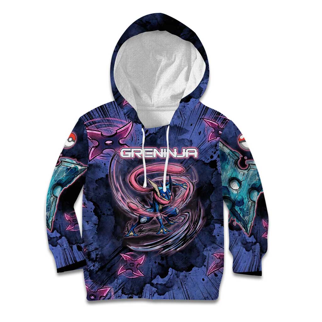 Greninja Ninja Star Kid Hoodie Greninja in the Ninja Storm Realm