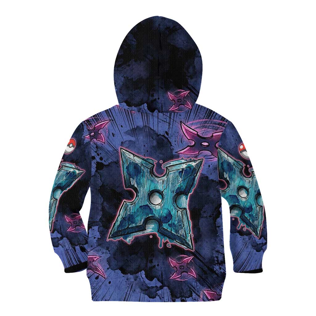 Greninja Ninja Star Kid Hoodie Greninja in the Ninja Storm Realm