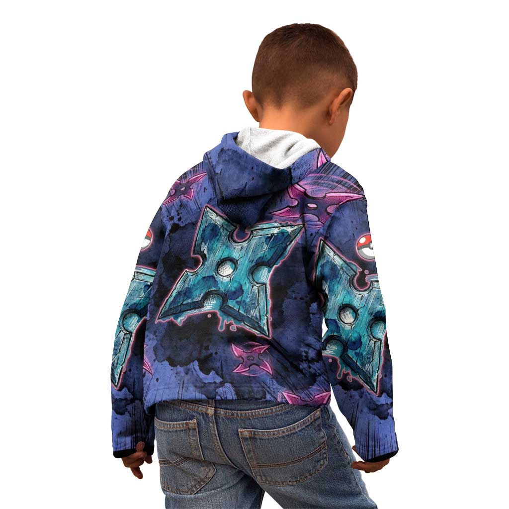 Greninja Ninja Star Kid Hoodie Greninja in the Ninja Storm Realm