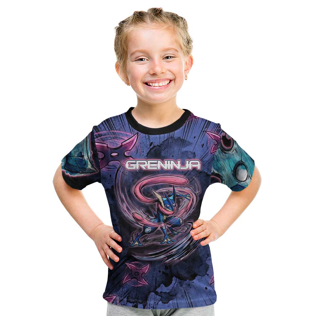 Greninja Ninja Star Kid T Shirt Greninja in the Ninja Storm Realm