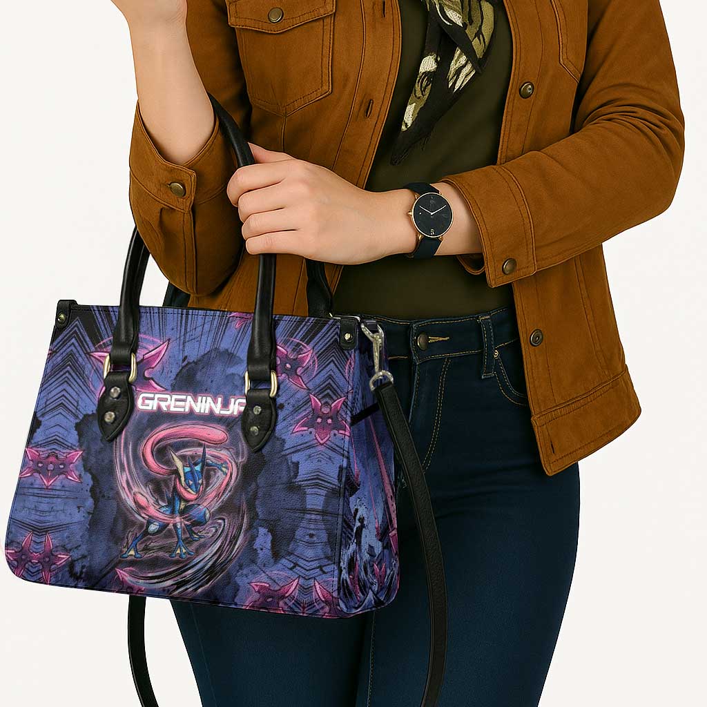 Greninja Ninja Star Leather Bag Greninja in the Ninja Storm Realm