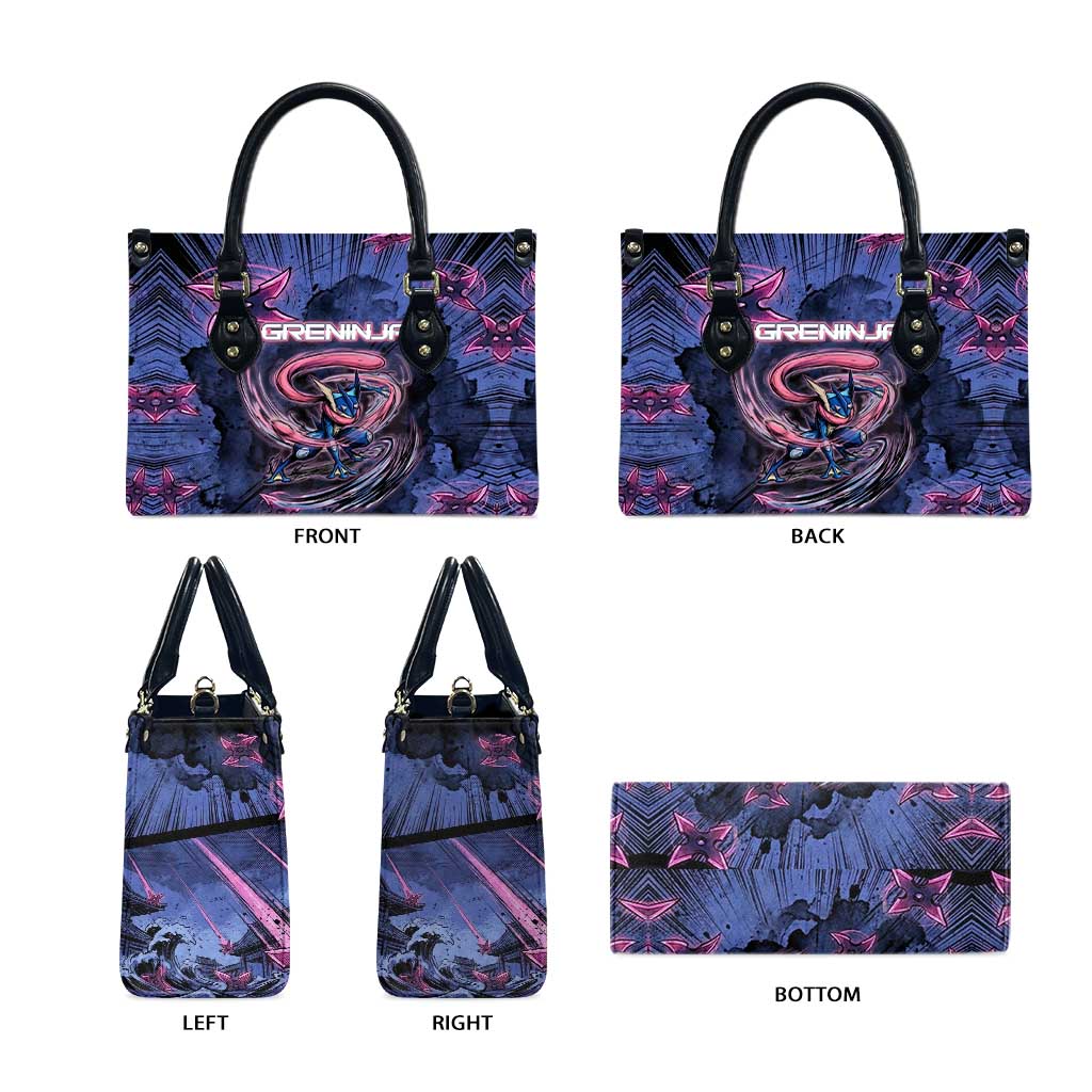 Greninja Ninja Star Leather Bag Greninja in the Ninja Storm Realm