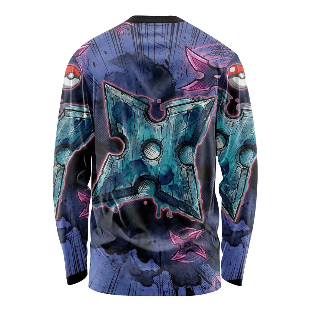 Greninja Ninja Star Long Sleeve Shirt Greninja in the Ninja Storm Realm