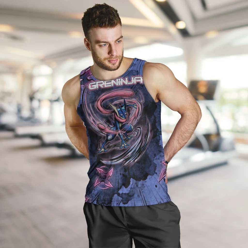 Greninja Ninja Star Men Tank Top Greninja in the Ninja Storm Realm