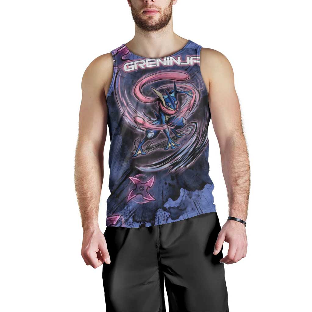 Greninja Ninja Star Men Tank Top Greninja in the Ninja Storm Realm