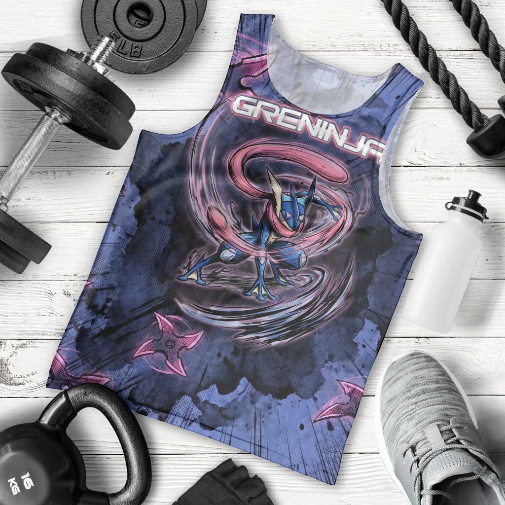 Greninja Ninja Star Men Tank Top Greninja in the Ninja Storm Realm