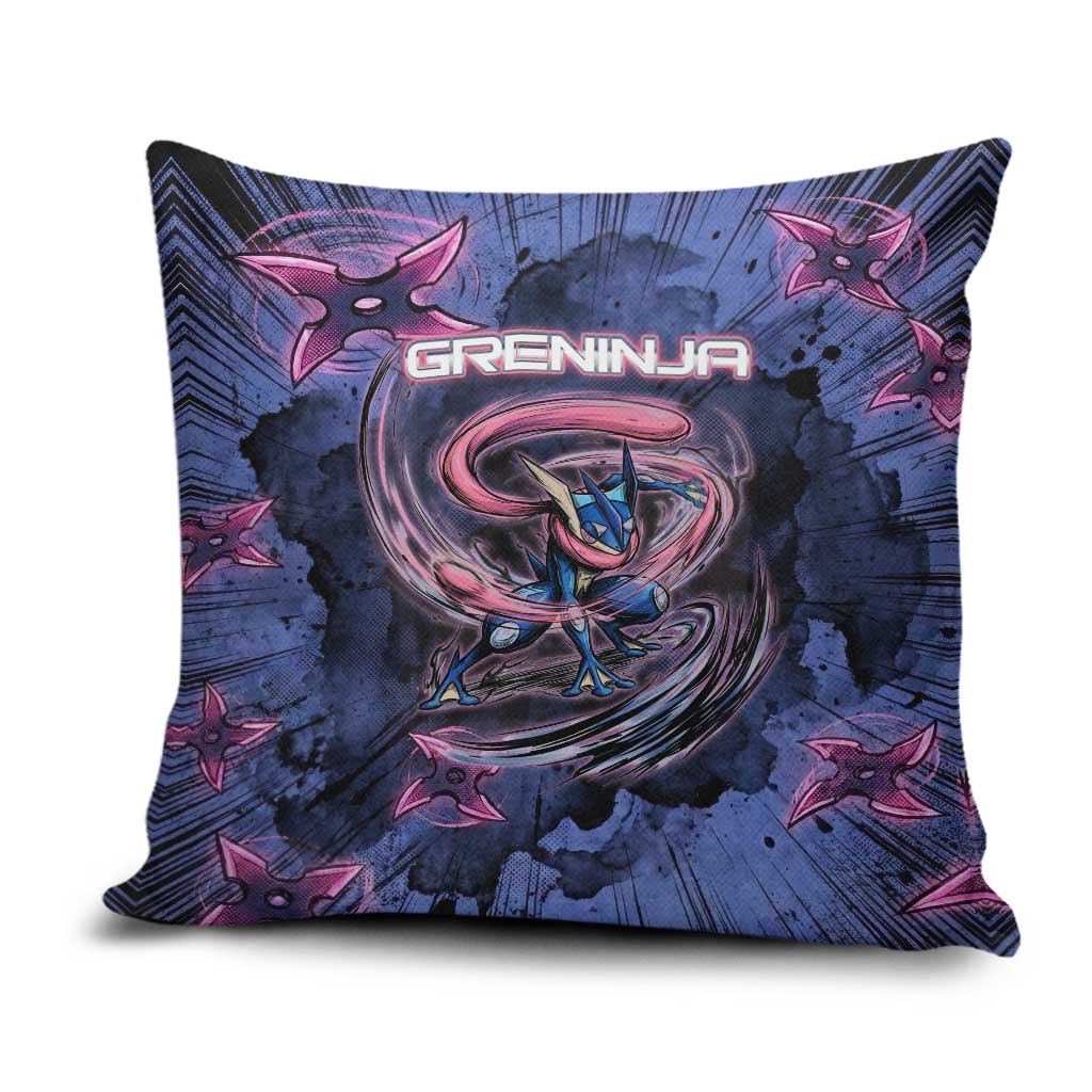 Greninja Ninja Star Pillow Cover Greninja in the Ninja Storm Realm