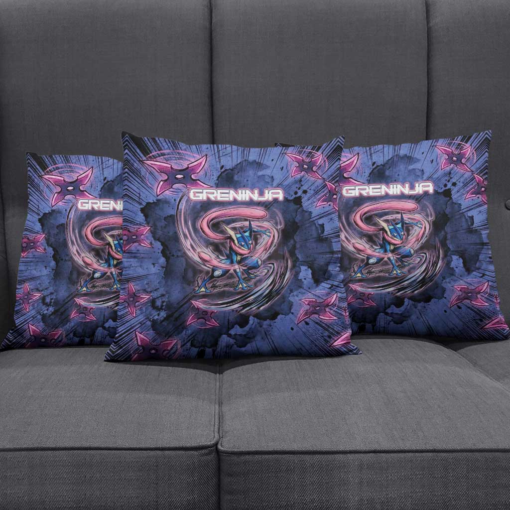 Greninja Ninja Star Pillow Cover Greninja in the Ninja Storm Realm