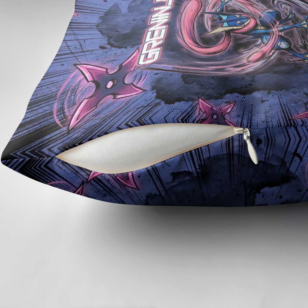 Greninja Ninja Star Pillow Cover Greninja in the Ninja Storm Realm