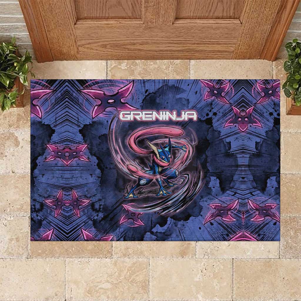 Greninja Ninja Star Rubber Doormat Greninja in the Ninja Storm Realm