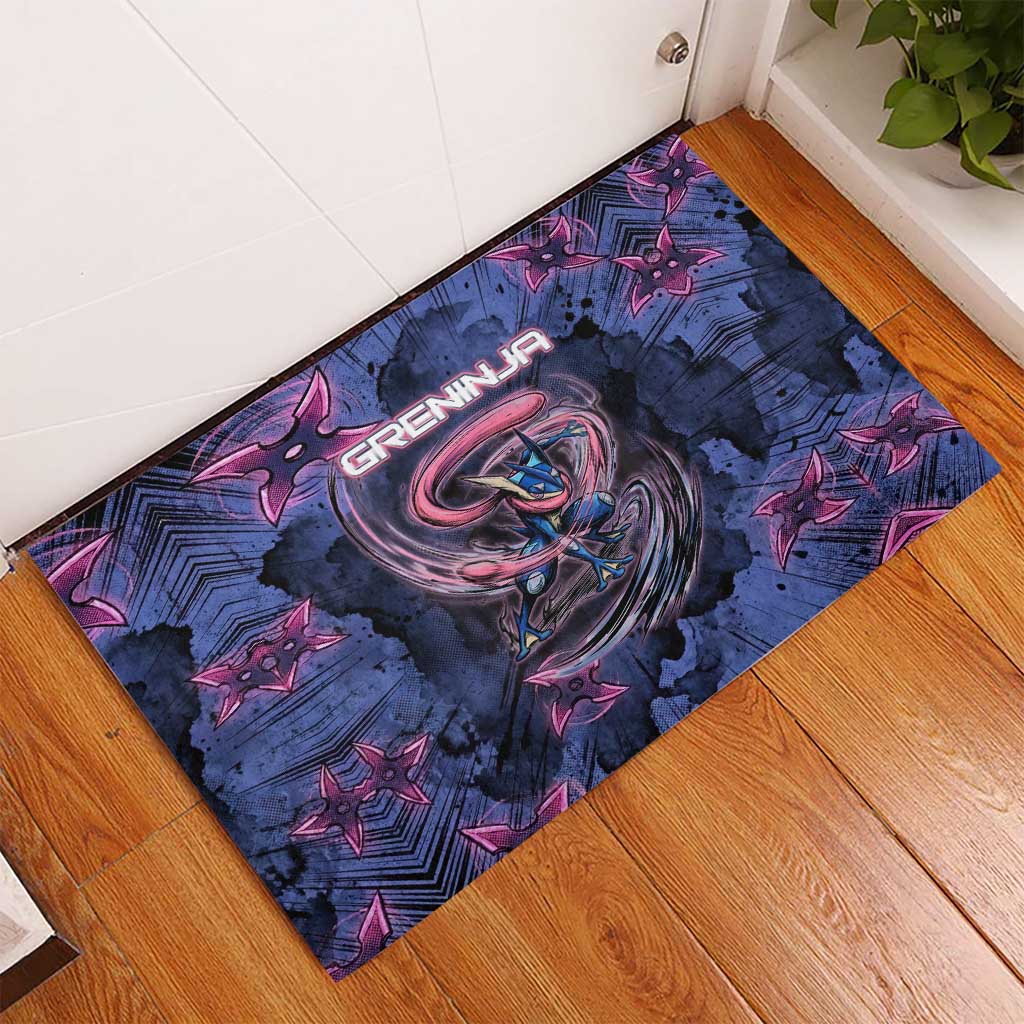 Greninja Ninja Star Rubber Doormat Greninja in the Ninja Storm Realm