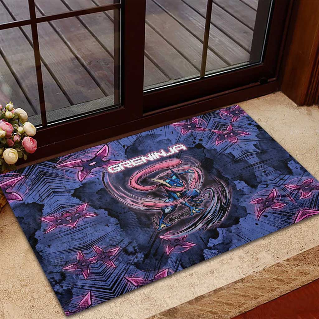 Greninja Ninja Star Rubber Doormat Greninja in the Ninja Storm Realm