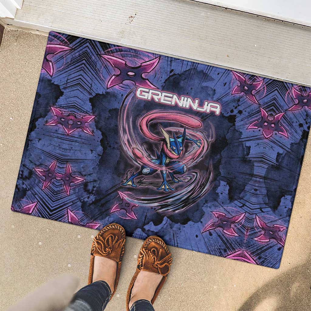 Greninja Ninja Star Rubber Doormat Greninja in the Ninja Storm Realm