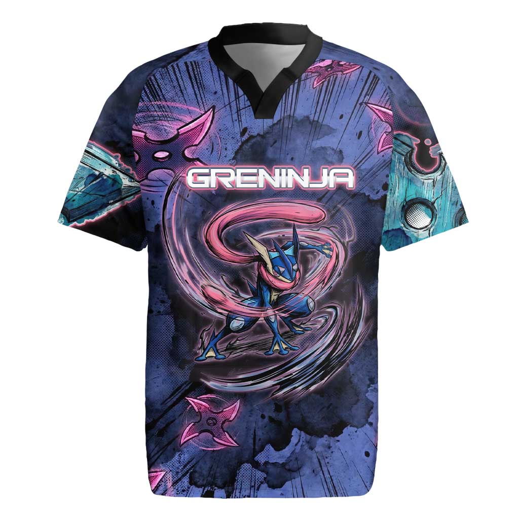 Greninja Ninja Star Rugby Jersey Greninja in the Ninja Storm Realm