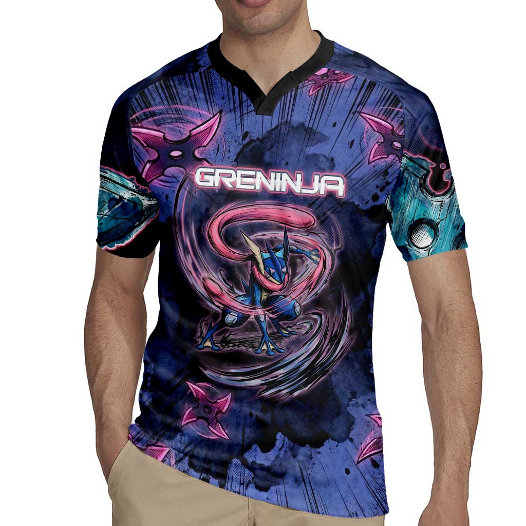 Greninja Ninja Star Rugby Jersey Greninja in the Ninja Storm Realm