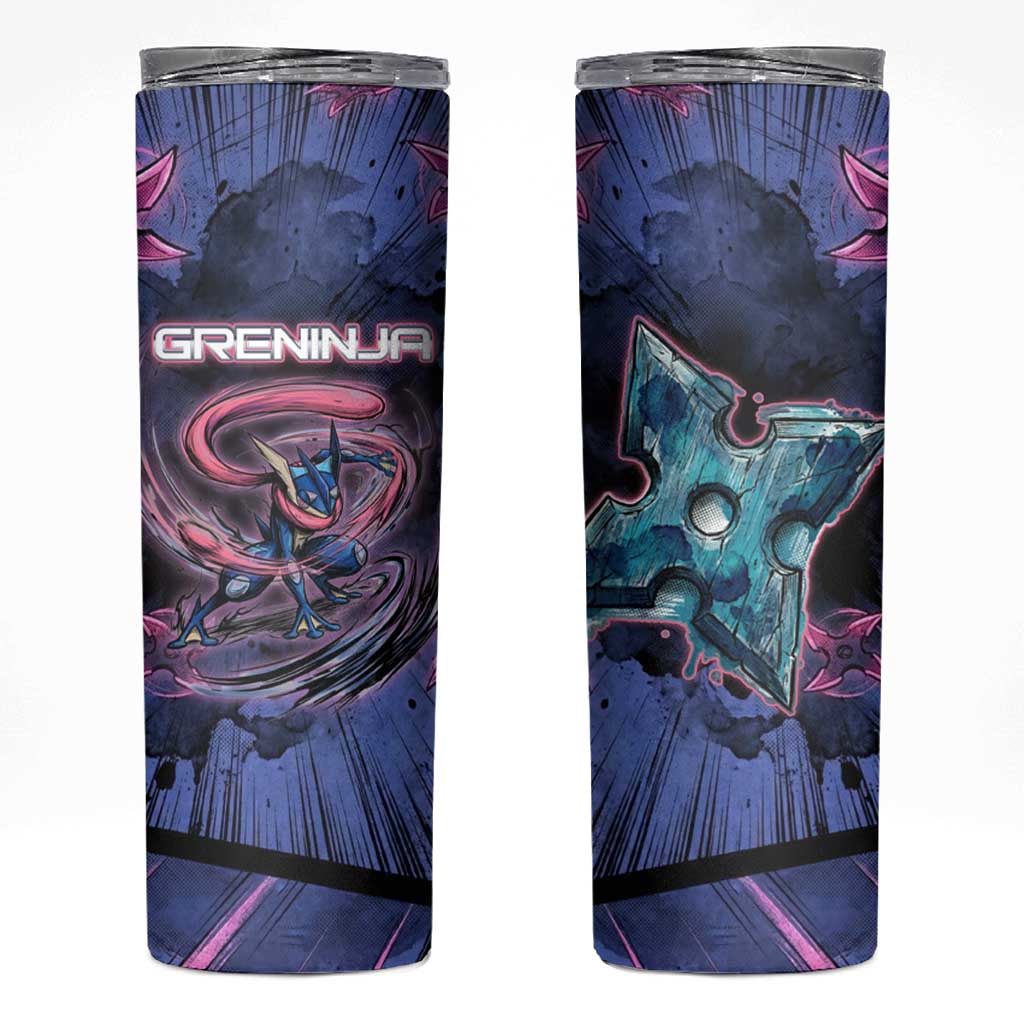 Greninja Ninja Star Skinny Tumbler Greninja in the Ninja Storm Realm