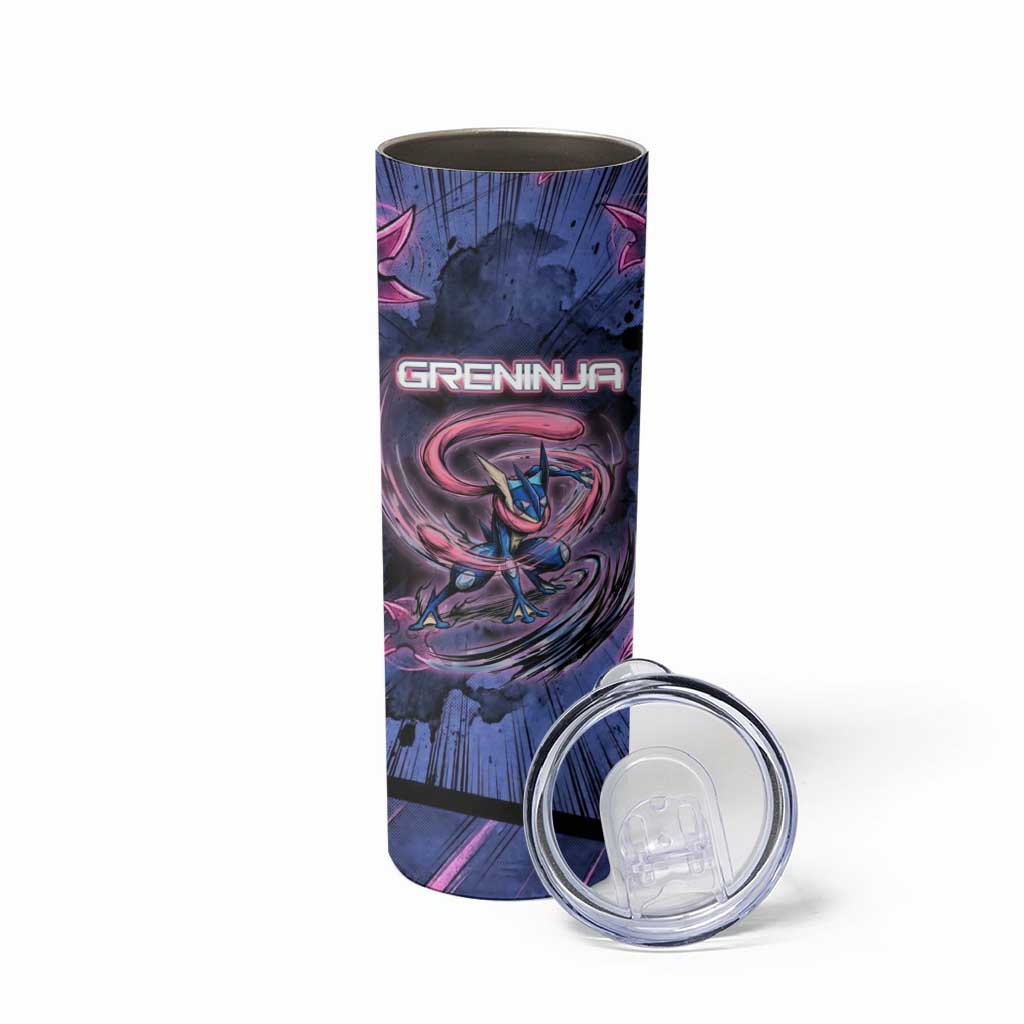 Greninja Ninja Star Skinny Tumbler Greninja in the Ninja Storm Realm