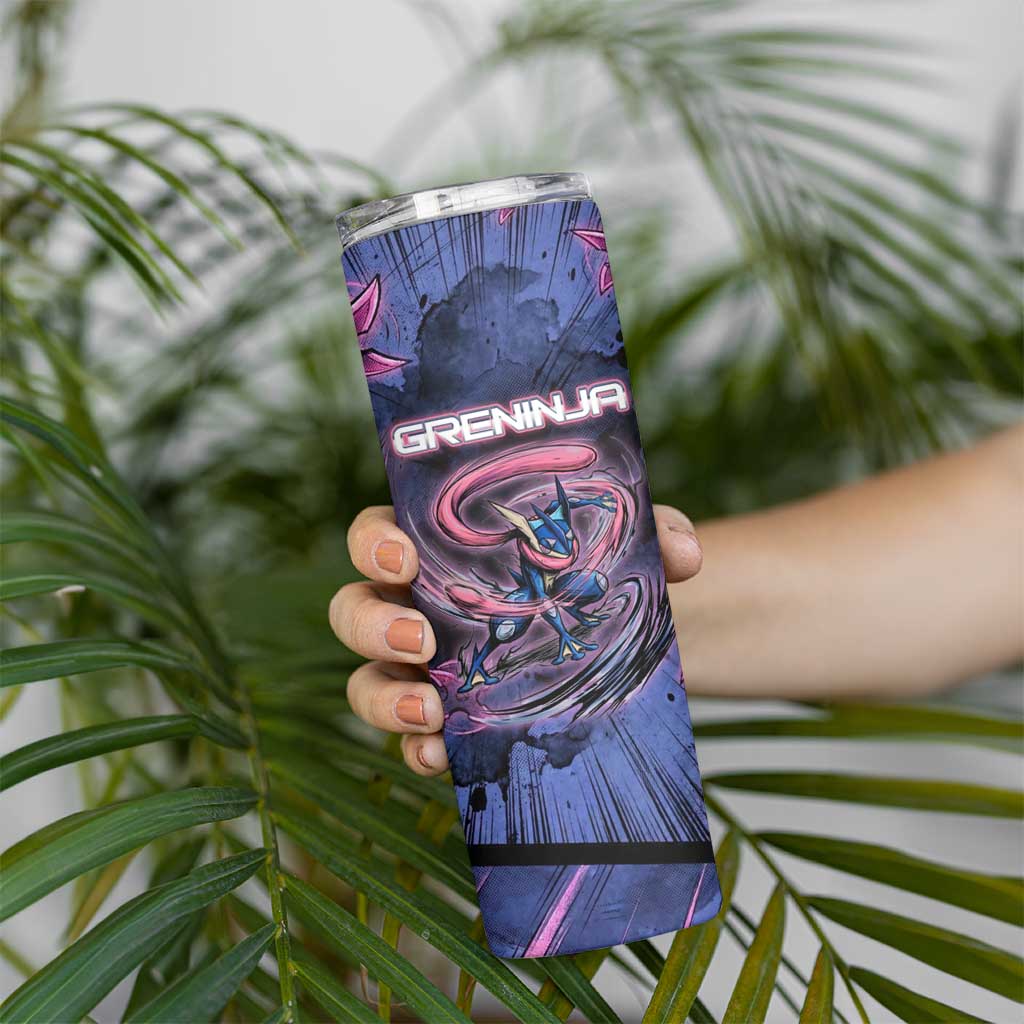 Greninja Ninja Star Skinny Tumbler Greninja in the Ninja Storm Realm