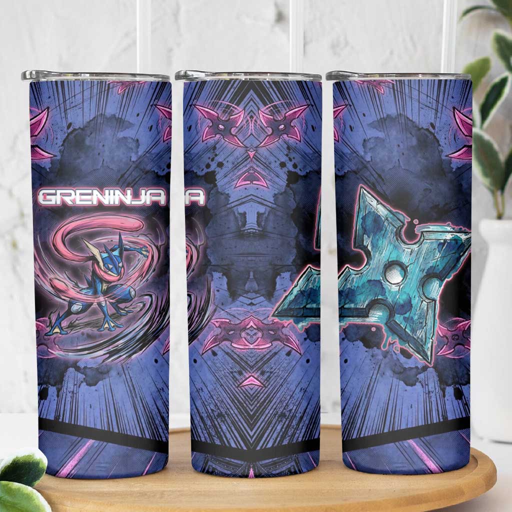 Greninja Ninja Star Skinny Tumbler Greninja in the Ninja Storm Realm