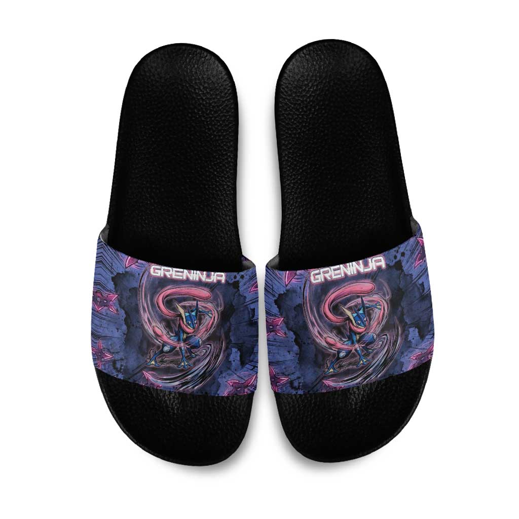 Greninja Ninja Star Slide Sandals Greninja in the Ninja Storm Realm