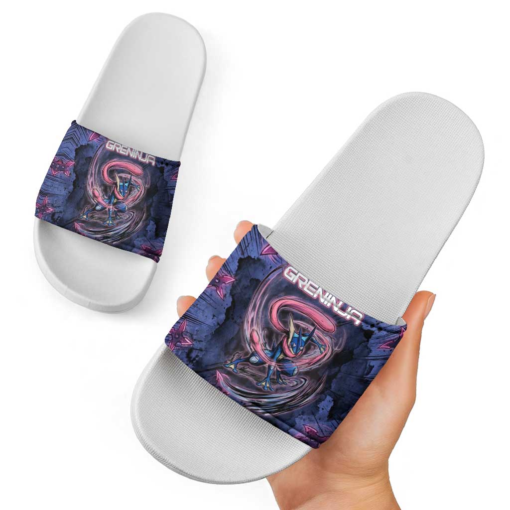 Greninja Ninja Star Slide Sandals Greninja in the Ninja Storm Realm