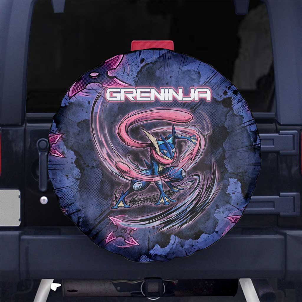 Greninja Ninja Star Spare Tire Cover Greninja in the Ninja Storm Realm