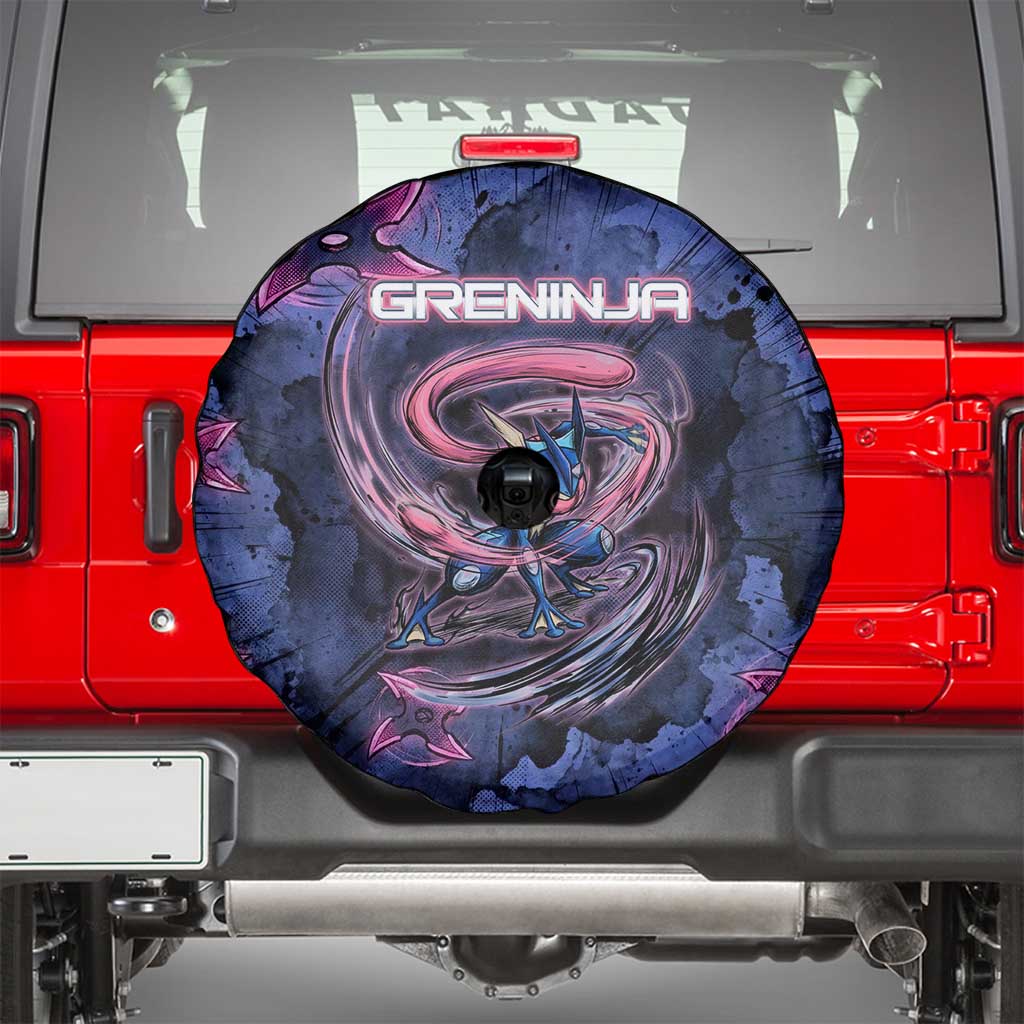 Greninja Ninja Star Spare Tire Cover Greninja in the Ninja Storm Realm