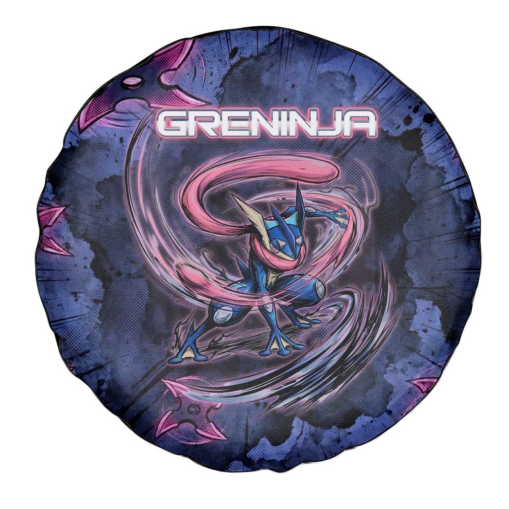 Greninja Ninja Star Spare Tire Cover Greninja in the Ninja Storm Realm