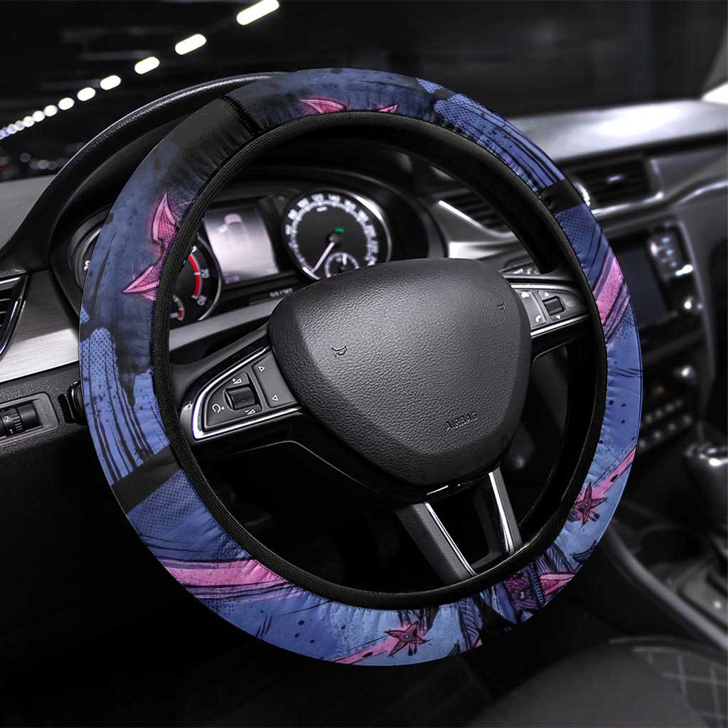 Greninja Ninja Star Steering Wheel Cover Greninja in the Ninja Storm Realm