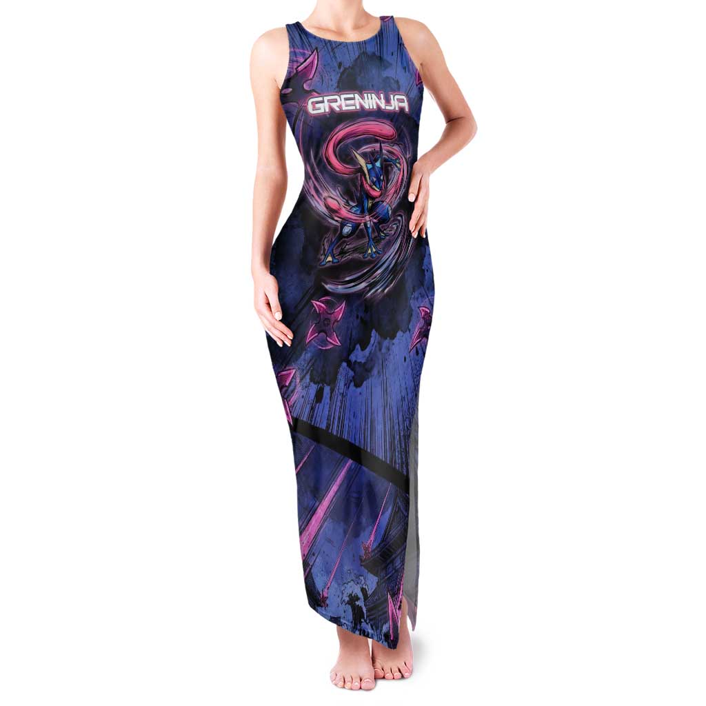 Greninja Ninja Star Tank Maxi Dress Greninja in the Ninja Storm Realm