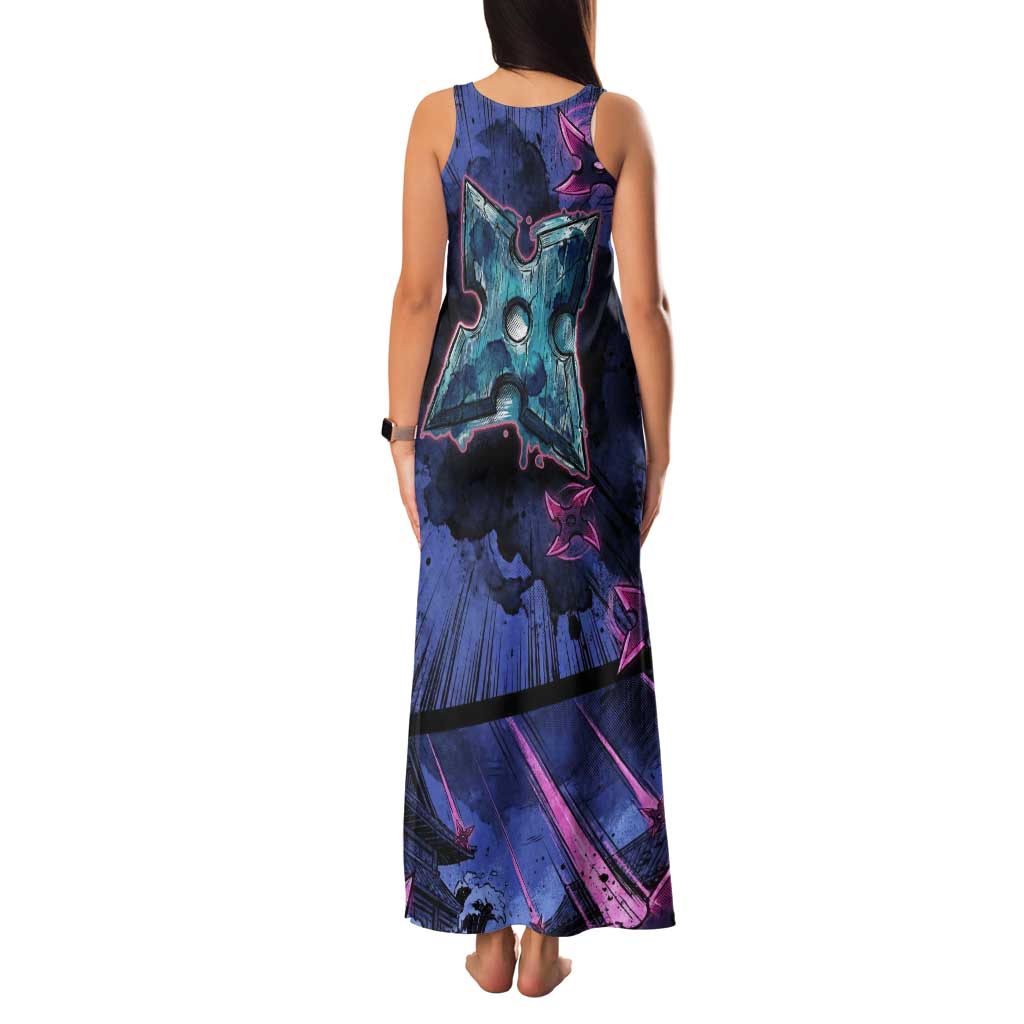 Greninja Ninja Star Tank Maxi Dress Greninja in the Ninja Storm Realm