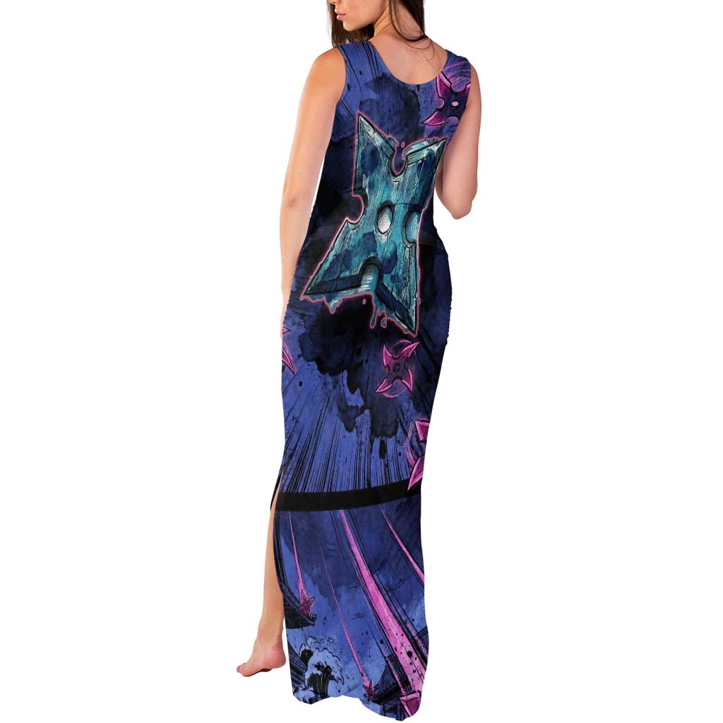 Greninja Ninja Star Tank Maxi Dress Greninja in the Ninja Storm Realm