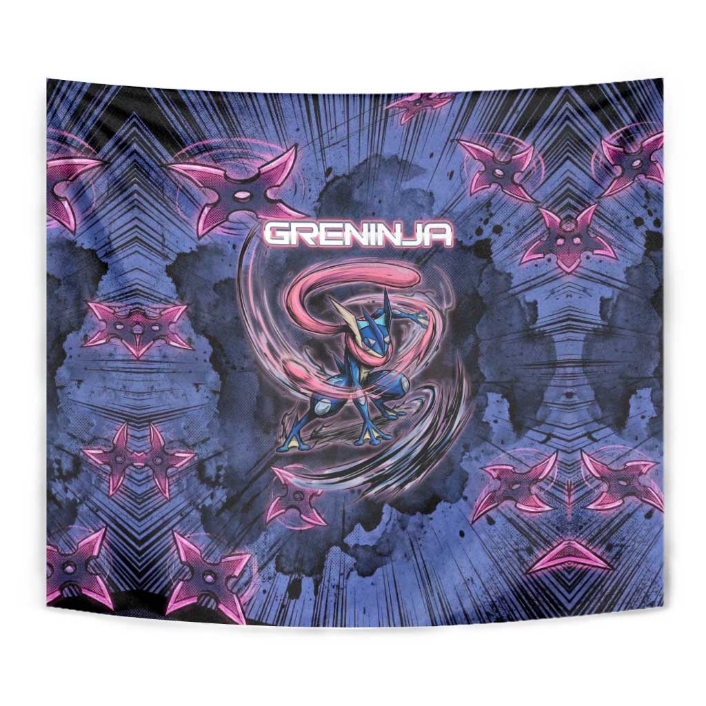 Greninja Ninja Star Tapestry Greninja in the Ninja Storm Realm