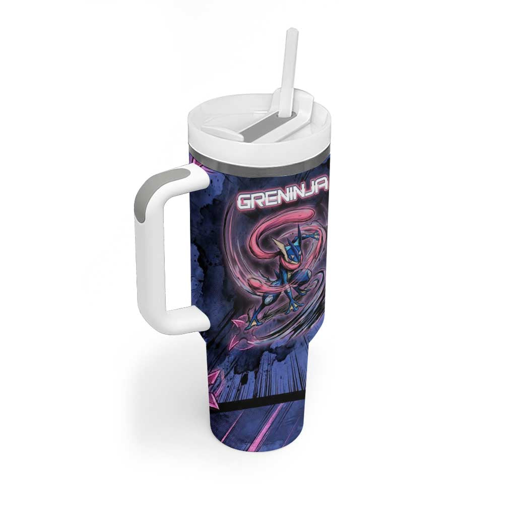 Greninja Ninja Star Tumbler With Handle Greninja in the Ninja Storm Realm