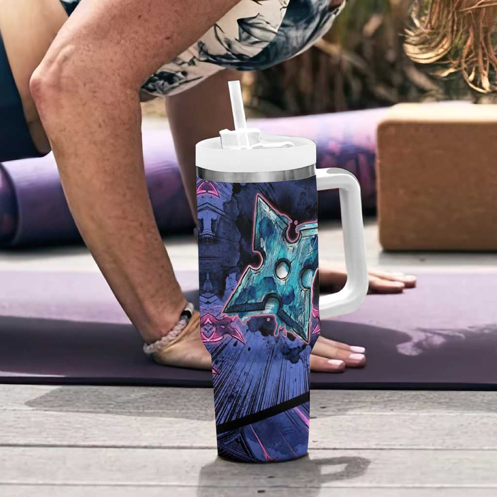 Greninja Ninja Star Tumbler With Handle Greninja in the Ninja Storm Realm