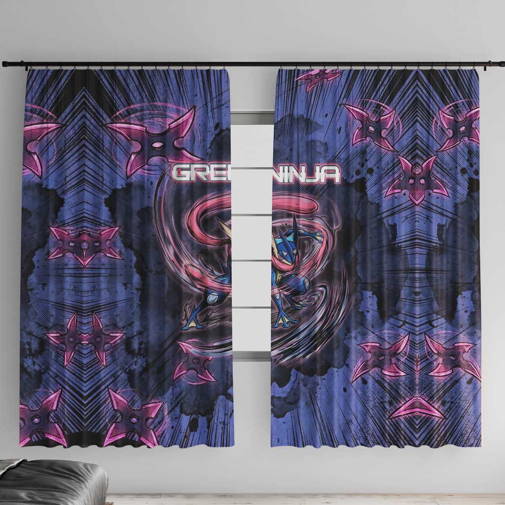 Greninja Ninja Star Window Curtain Greninja in the Ninja Storm Realm